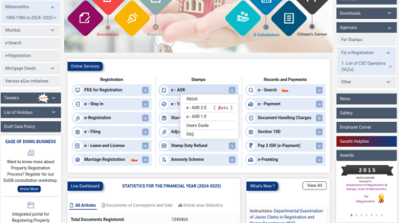 Find ready reckoner rates in Maharashtra online steps