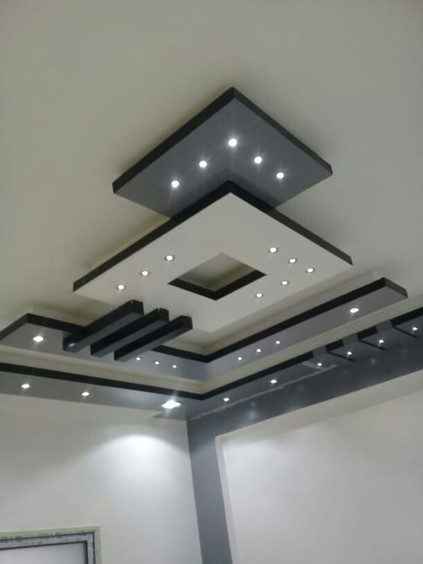 Multi-layer POP ceiling design for hall