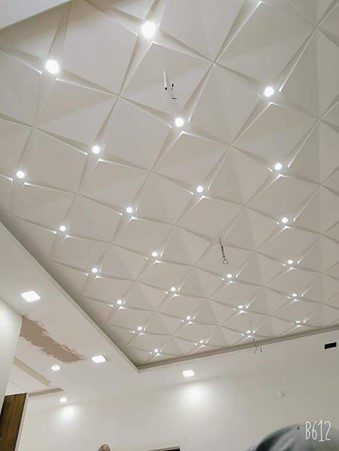 POP false ceiling design with lighting