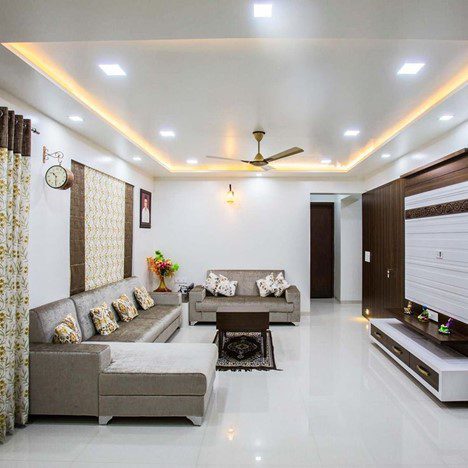 Simple false ceiling designs with fan