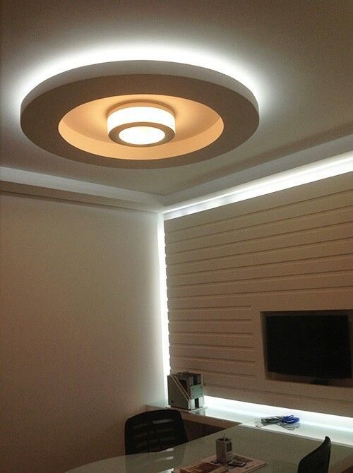 Circular pop-out false ceiling