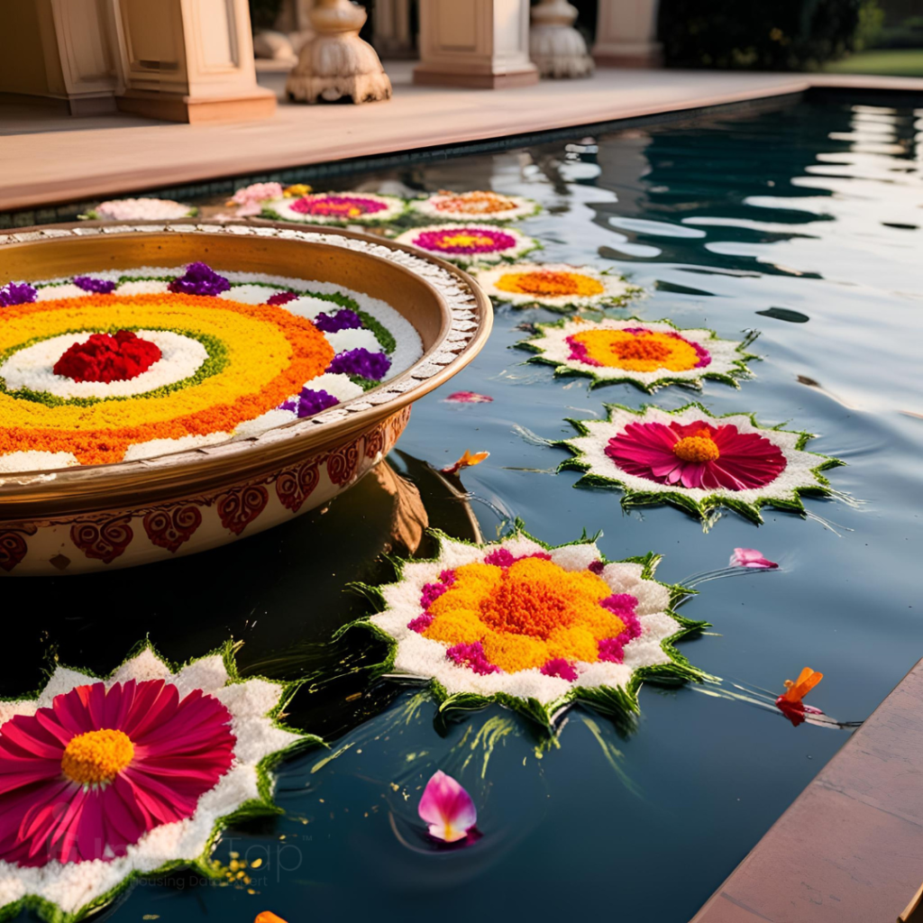 Floating Rangoli Designs