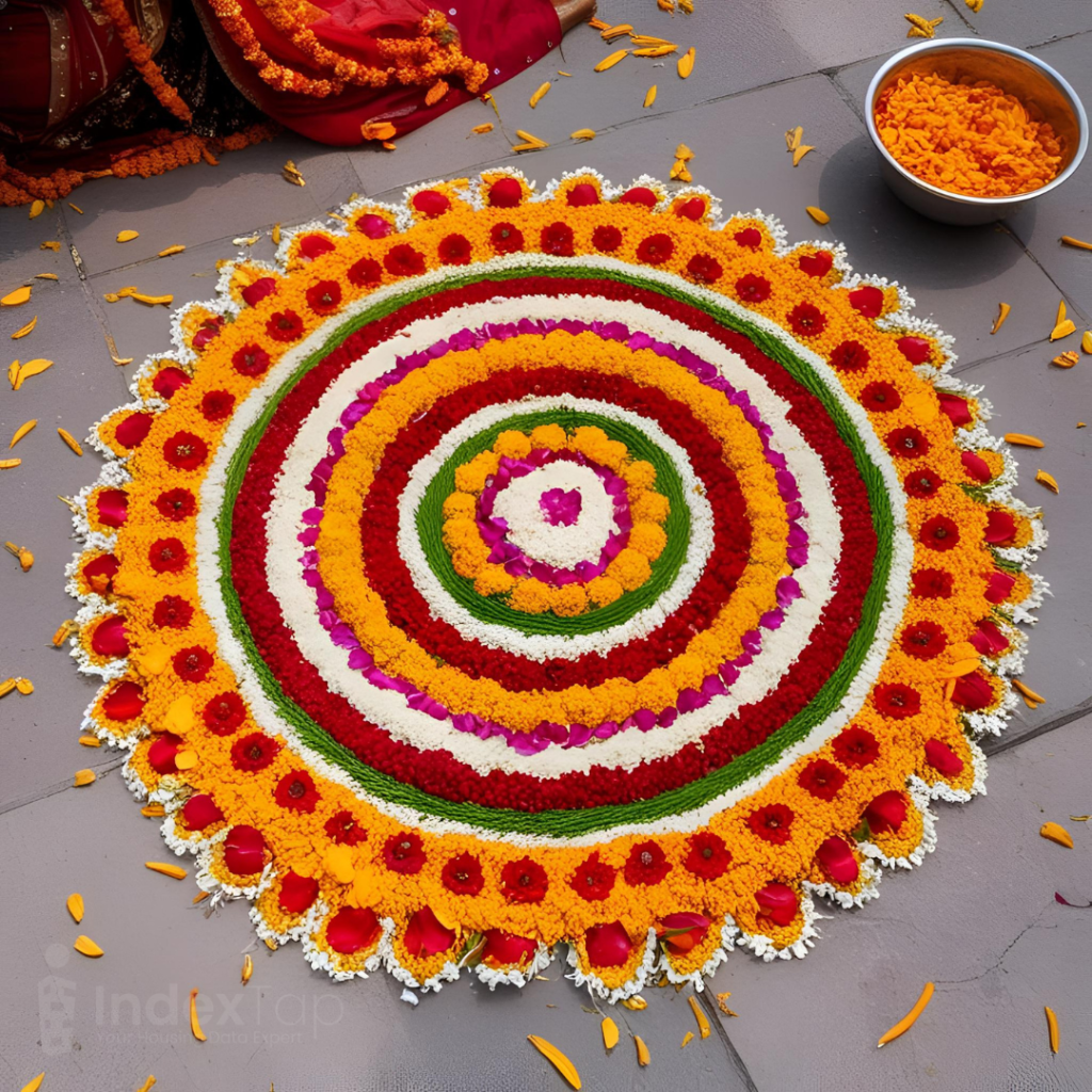 Flower-Petal-Rangoli